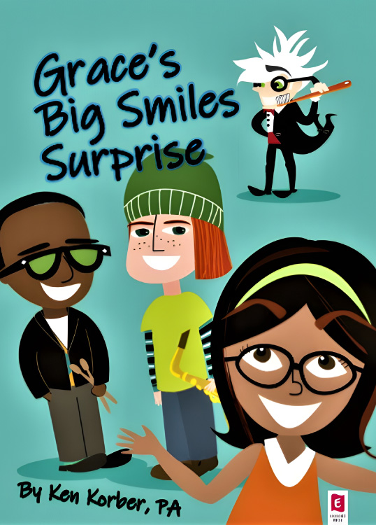 Flat book cover of Grace's Big Smiles Surprise